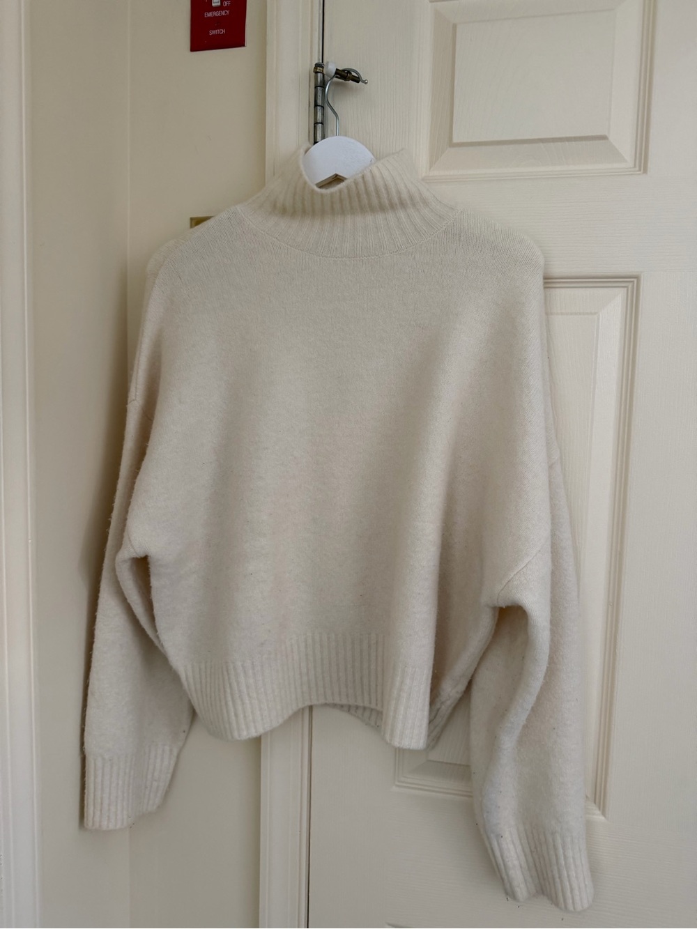 White Turtleneck Women's Sweater - Classic Cozy Knit
